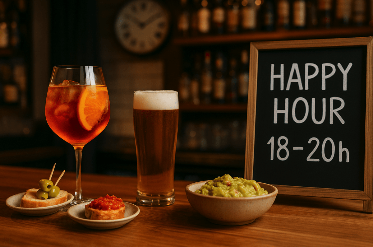 happy hour en restaurante