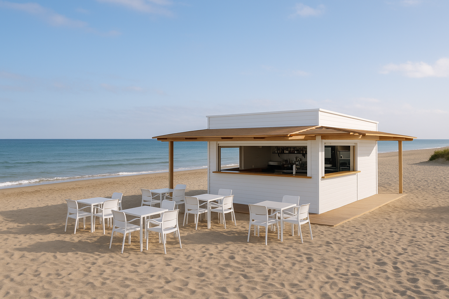 chiringuito en la playa